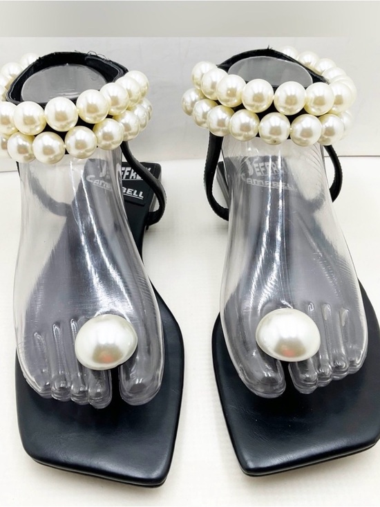 Jeffrey Campbell Shoes - Jeffrey Campbell Pearl Sandals Black size 11